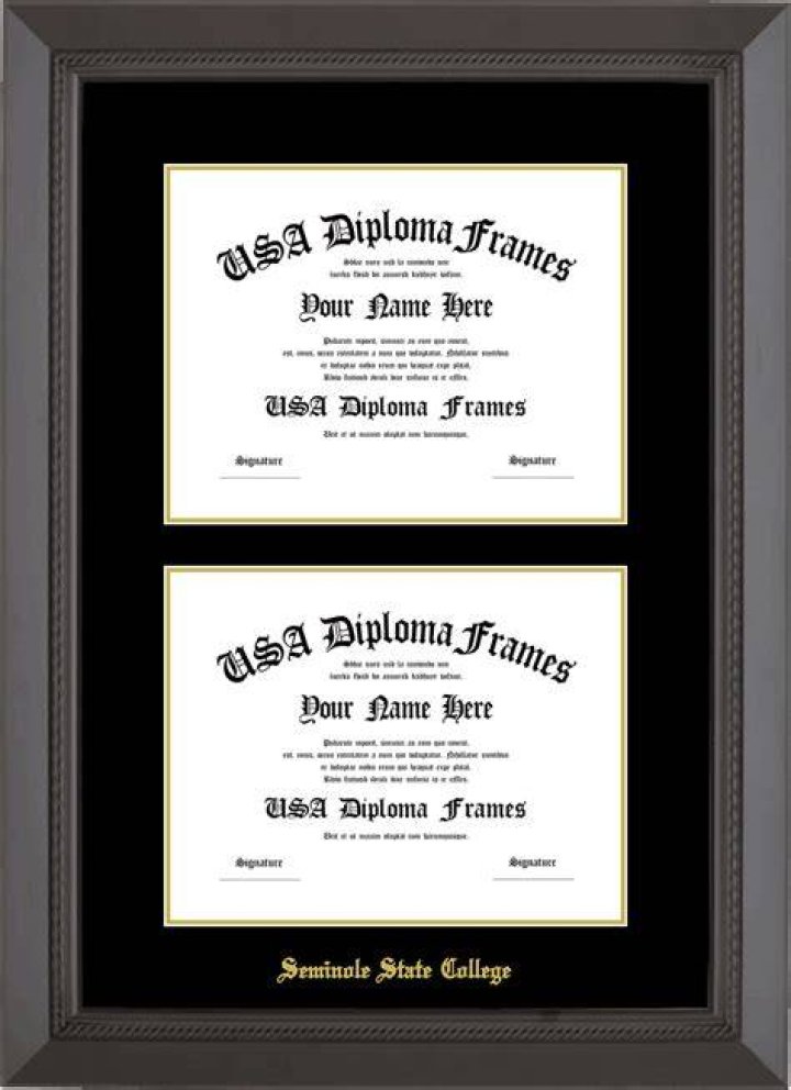 What are double diploma frames?