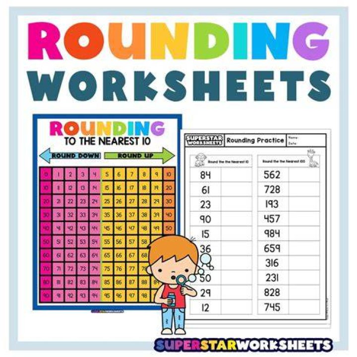 What are rounding worksheets?