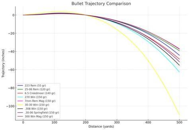 What are the ballistics on a 223?
