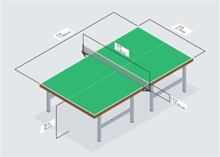 What are the dimensions of a table tennis?