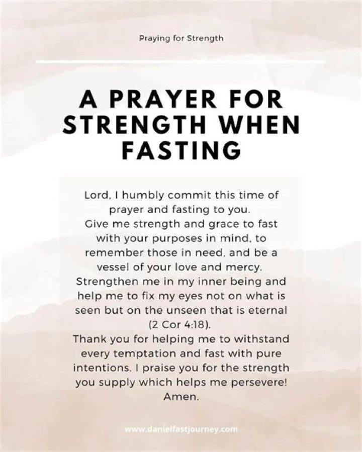 What can you not do while fasting and praying?