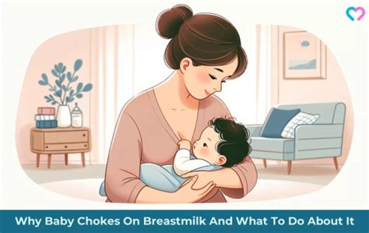 What do you do when a baby chokes on milk?