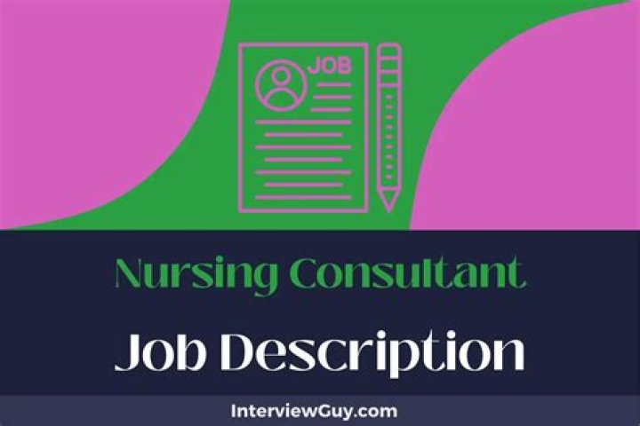 What does a nursing consultant do?