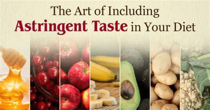 What does astringent mean in food terms?
