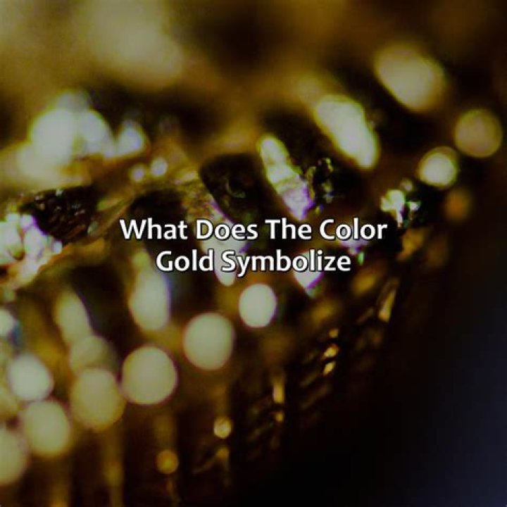 What does gold symbolize in fairy tales?