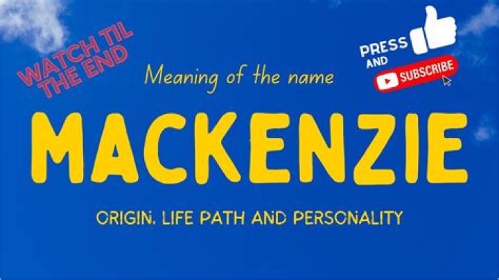 What does McKenzie mean in the Bible?