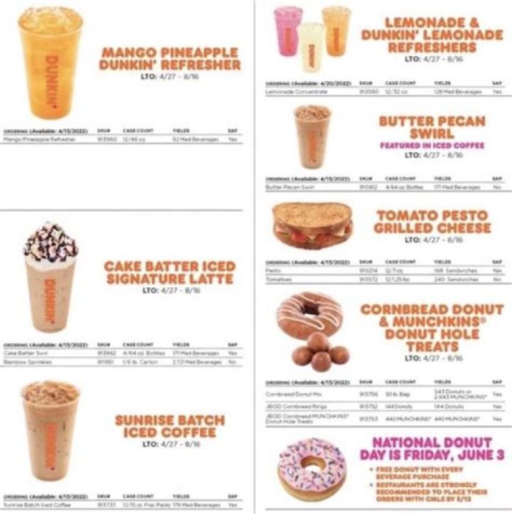 What drinks are good at Dunkin Donuts?