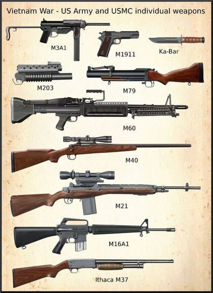 What gun did the US use in Vietnam?