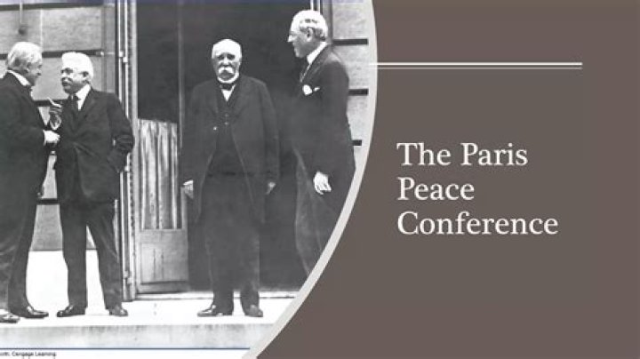 What happened at the Paris Peace Conference in 1919?