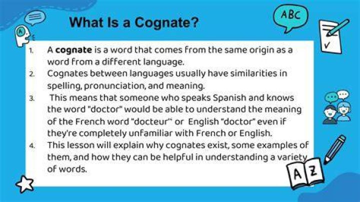 What is a cognate in literature?