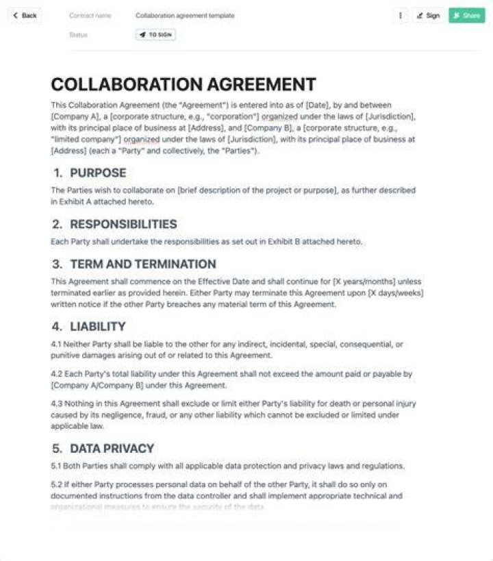 What is a collaborative participation agreement in a divorce?