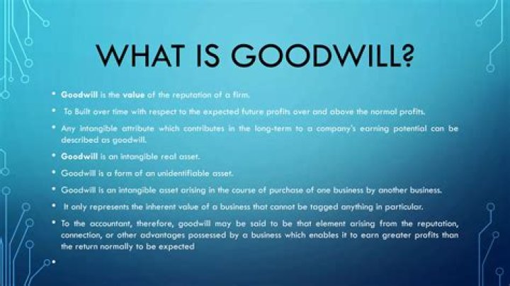 What is a goodwill conclusion?