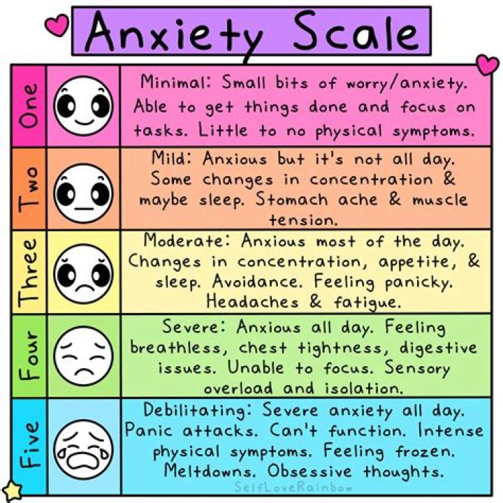 What is a high trait anxiety score?
