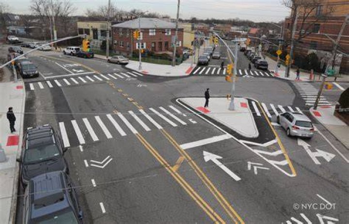 What is a signalized crosswalk?