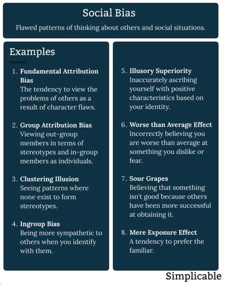 What is a social bias?