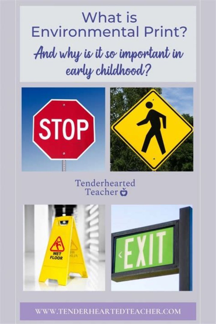 What is environmental print for kindergarten?