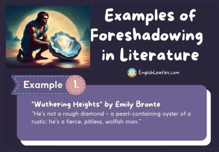 What is foreshadowing and examples?