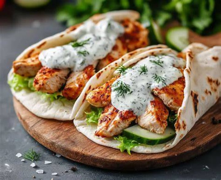What is gyro white sauce made of?