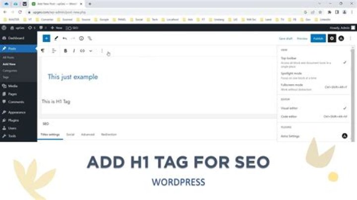 What is H1 H2 H3 in WordPress?