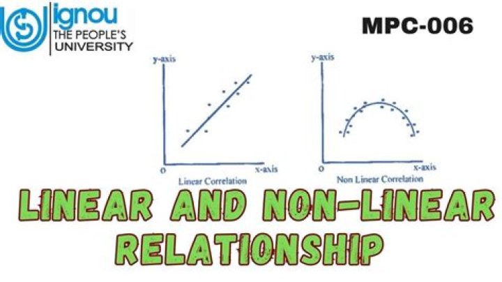 What is linear and non-linear relationship?