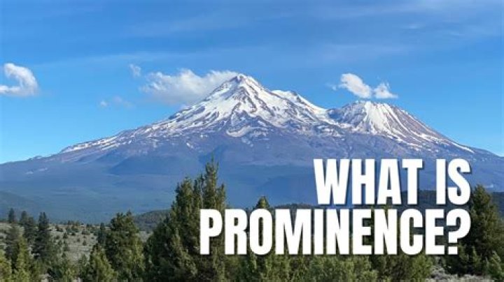 What is prominence example?