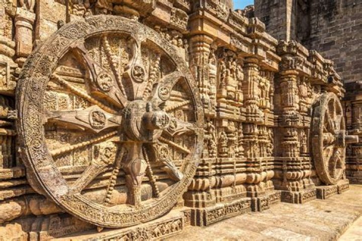 What is special about Konark temple wheel?