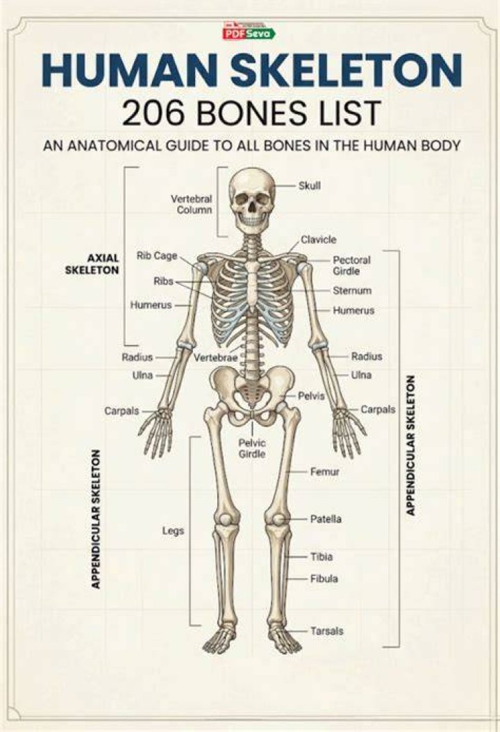 What is the 206 bones?