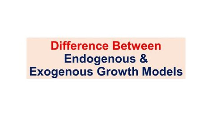 What is the difference between exogenous growth and endogenous growth?