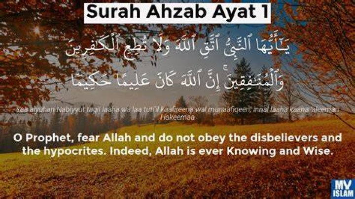 What is the English word for ahzab?