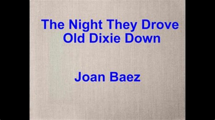 What is the meaning behind The Night They Drove Old Dixie Down?