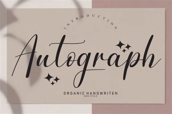 What is this word autograph?