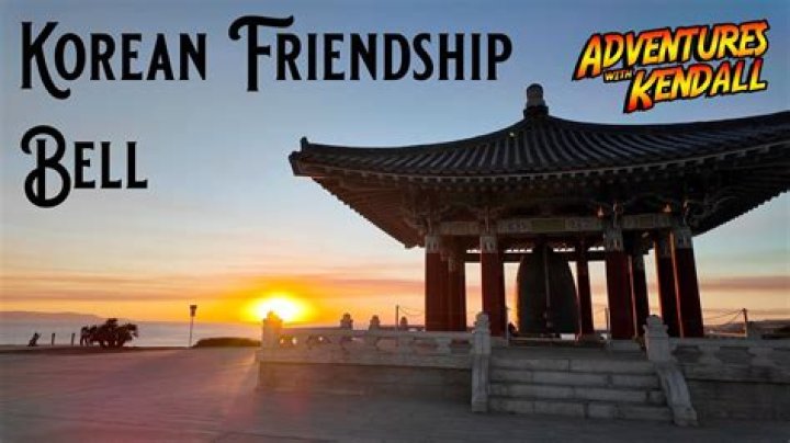 What is under the Korean Friendship bell?