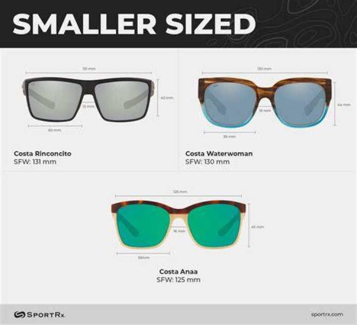 What size is 60mm in sunglasses?