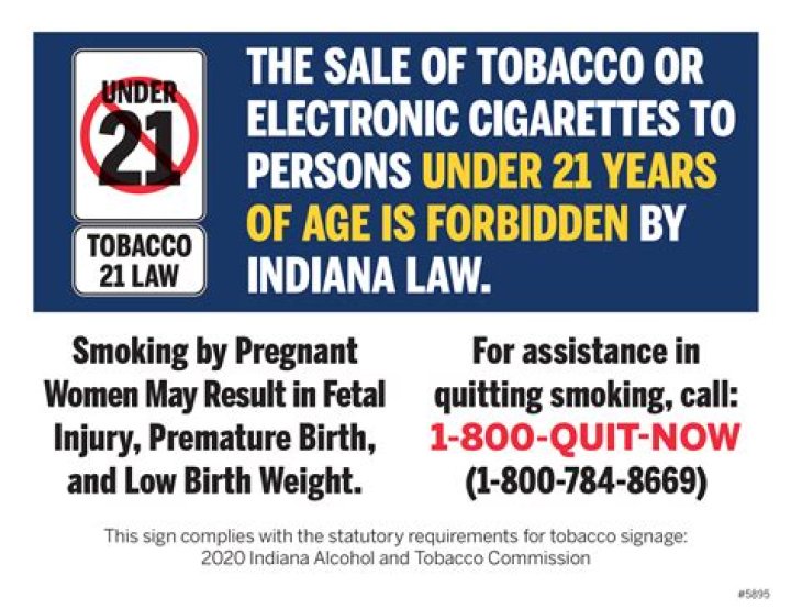 What states require you to be 21 to buy tobacco?