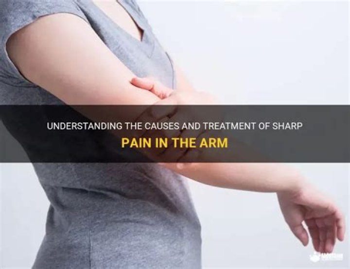 What to do if you have a sharp pain in your arm?