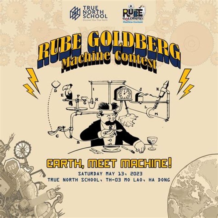 What University hosts the Rube Goldberg Machine Contest?