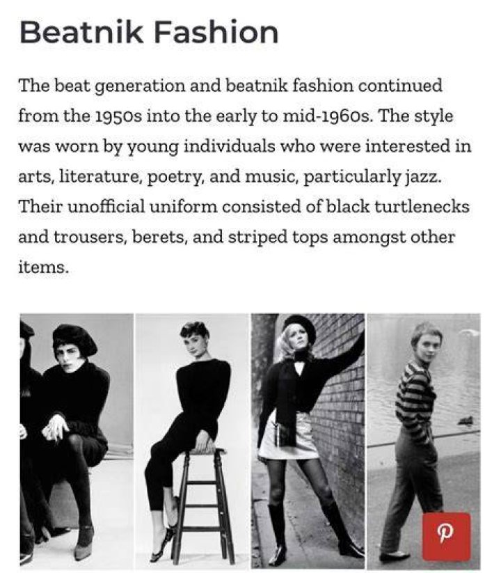 What would a beatnik wear?