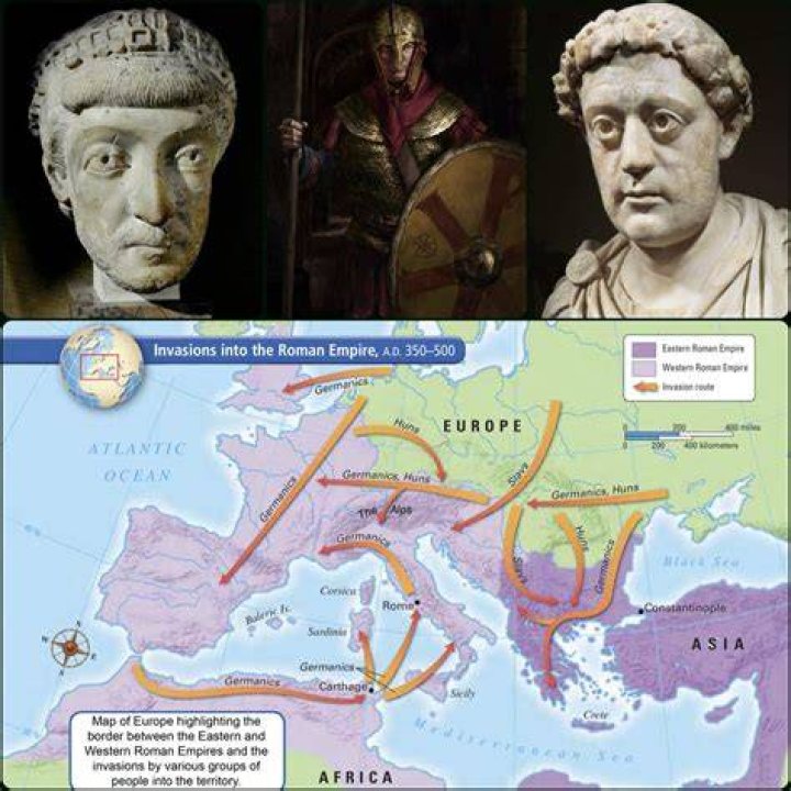 When did France leave the Roman Empire?