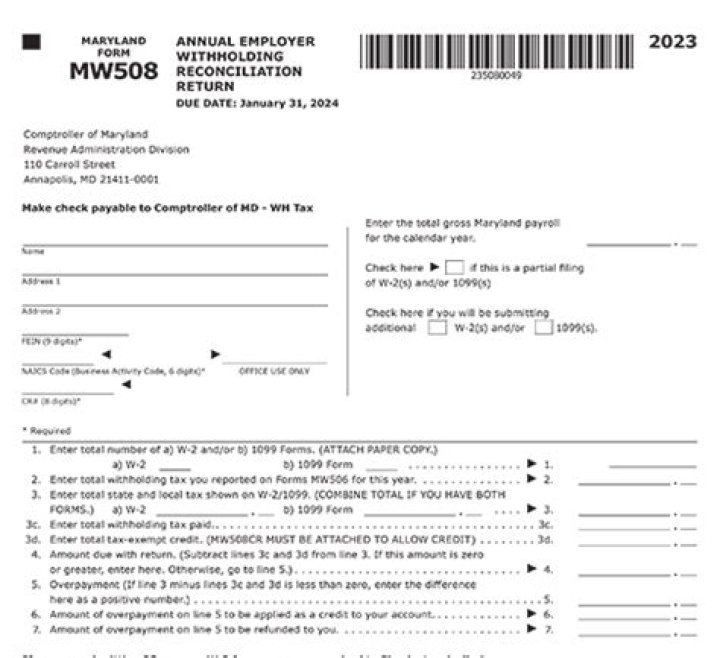 Where do I file Form mw508?
