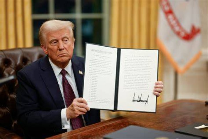 Where does an executive order go after it is signed?