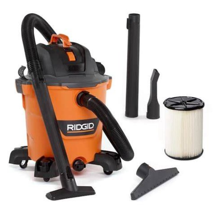 Where is the model number on a ridgid wet/dry vac?