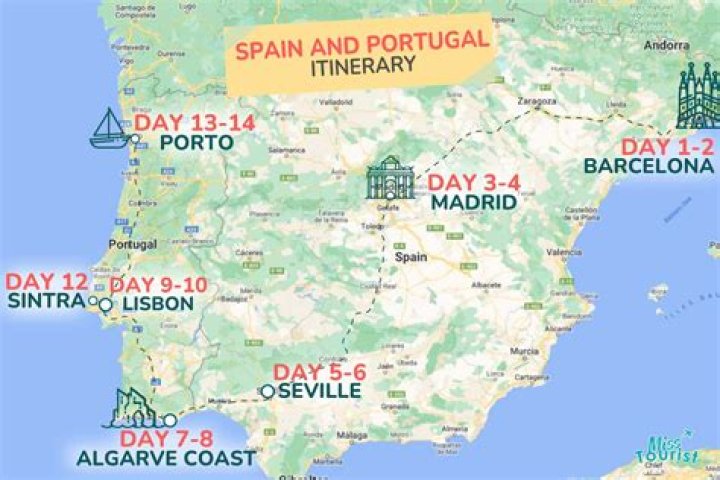 Which place in Spain is known for its medieval buildings?