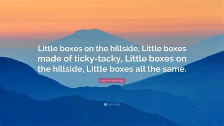 Who wrote little boxes made of ticky tacky?