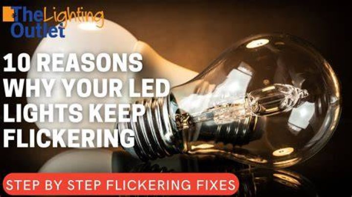 Why do LED lights flicker in videos?