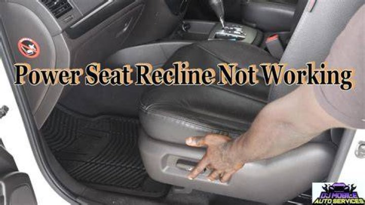Why is my power seat not working?